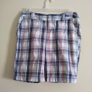 🌞Red Camel Plaid Bermuda Shorts Size 9